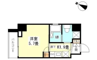 シンシア芝浦lunetta【5階】の間取り