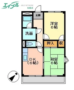 クリスタルガーデンエミナース【2階】の間取り