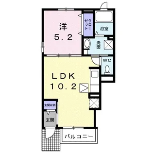 静岡県浜松市浜名区都田町【アパート】の間取り