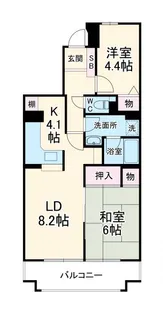 ヒルズ南戸塚【2階】の間取り