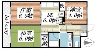メゾンゴセキ【1階】の間取り