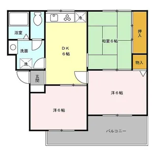 埼玉県さいたま市北区日進町3【アパート】の間取り