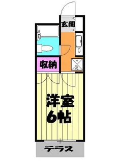 ジュネパレス津田沼第17【3階】の間取り