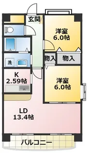 アーバンヒルズ【6階】の間取り