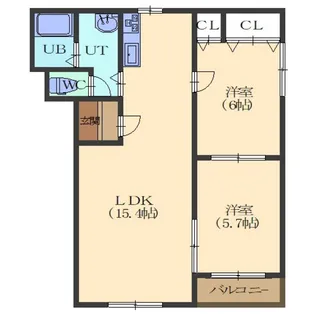 ピュアライフ中野通【2階】の間取り