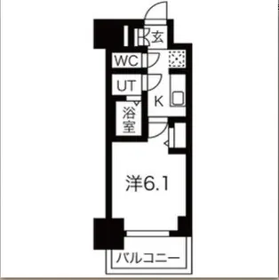 ファステート大正駅前トロフィ【6階】の間取り