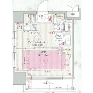 エステムプラザ飯田橋タワーレジデンス【8階】の間取り