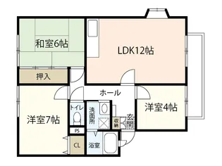 ウィンディアなごみ【1階】の間取り
