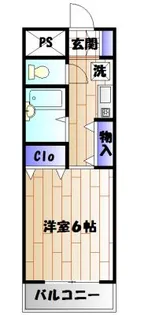 オーイシDKビル【4階】の間取り