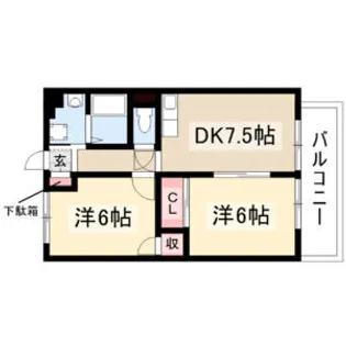 グランドエル【2階】の間取り