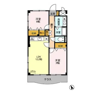 KAZU市川【1階】の間取り
