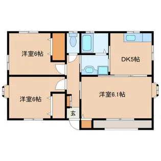 宮城県柴田郡大河原町字高砂町【一戸建】の間取り