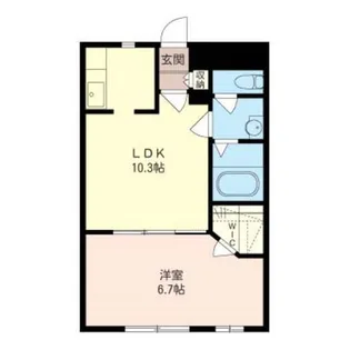 カサヴェール鷺沼【1階】の間取り