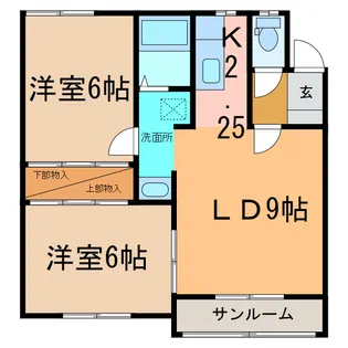 コーポ202【1階】の間取り