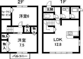 ベルクレア御津 A棟【2階】の間取り