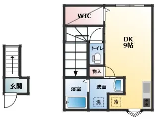 シャンテ四ツ井【2階】の間取り