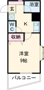 レジデンス大寛【6階】の間取り