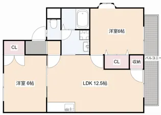 エレガンツァカーサ【2階】の間取り