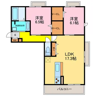 Bellezza大津京【2階】の間取り