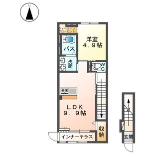 リリー【2階】の間取り