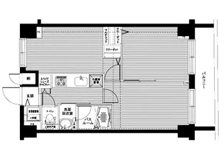 東京都中央区日本橋兜町【マンション】の間取り