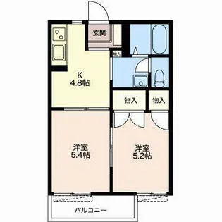 ディアスあかいけ【1階】の間取り