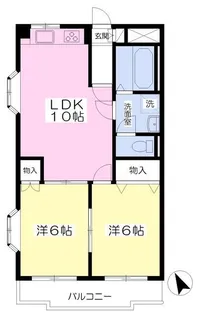 東京都八王子市下柚木2【マンション】の間取り
