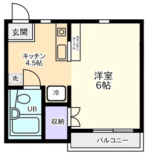 東京都世田谷区北沢5【アパート】の間取り