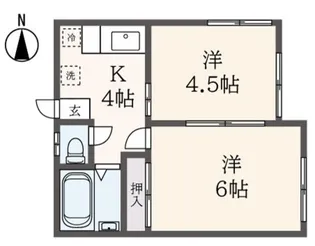 ハイツ千代田【1階】の間取り