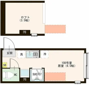 ハーモニーテラス高松I【1階】の間取り
