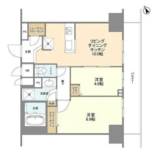 BLESS蔵前【11階】の間取り