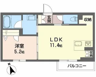 山形県山形市城南町3【アパート】の間取り