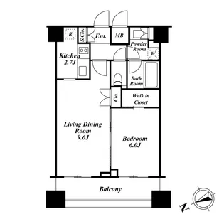 KDXレジデンス戸越【7階】の間取り