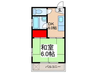 永田マンション【5階】の間取り