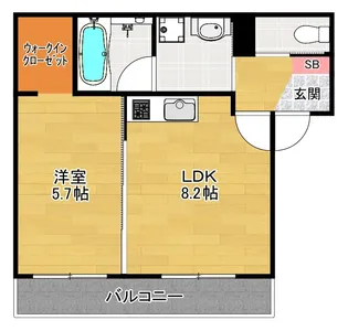 ルシア天の川【1階】の間取り