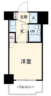 クリオ神奈川新町壱番館【3階】の間取り