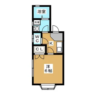 シャンティ我孫子【1階】の間取り