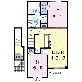 プレアデス B【2階】の間取り