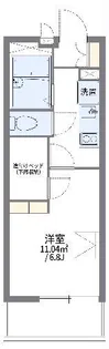 レオパレスリトルード【3階】の間取り