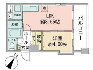 レジデンスカープ札幌【15階】の間取り