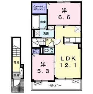 グッド・リッチ・ジオパレス横塚【2階】の間取り
