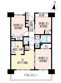 URひばりが丘パークヒルズ【2階】の間取り