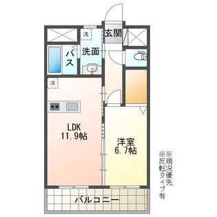 アベニュー花の木【4階】の間取り