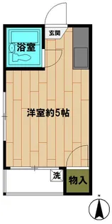 スカイハイツ【2階】の間取り