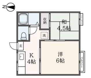 東林間ヴィラ【2階】の間取り