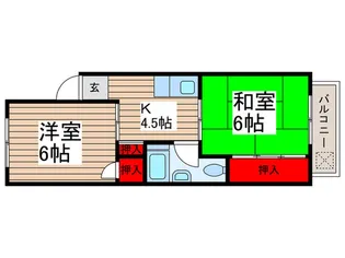 北松戸ロ-ヤルコ-ポ【5階】の間取り