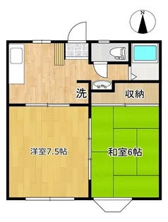 クローバーハウスC【1階】の間取り
