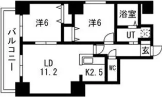 ベルリード福住【7階】の間取り