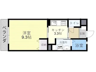 ハピネス上野【2階】の間取り