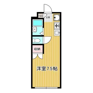 エステート東中野【2階】の間取り